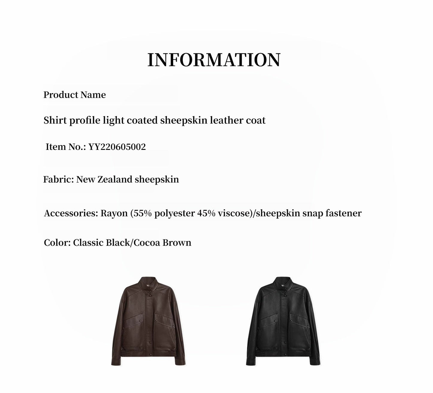 🖤Daily Drop  Leather Jacket – Black / Brown