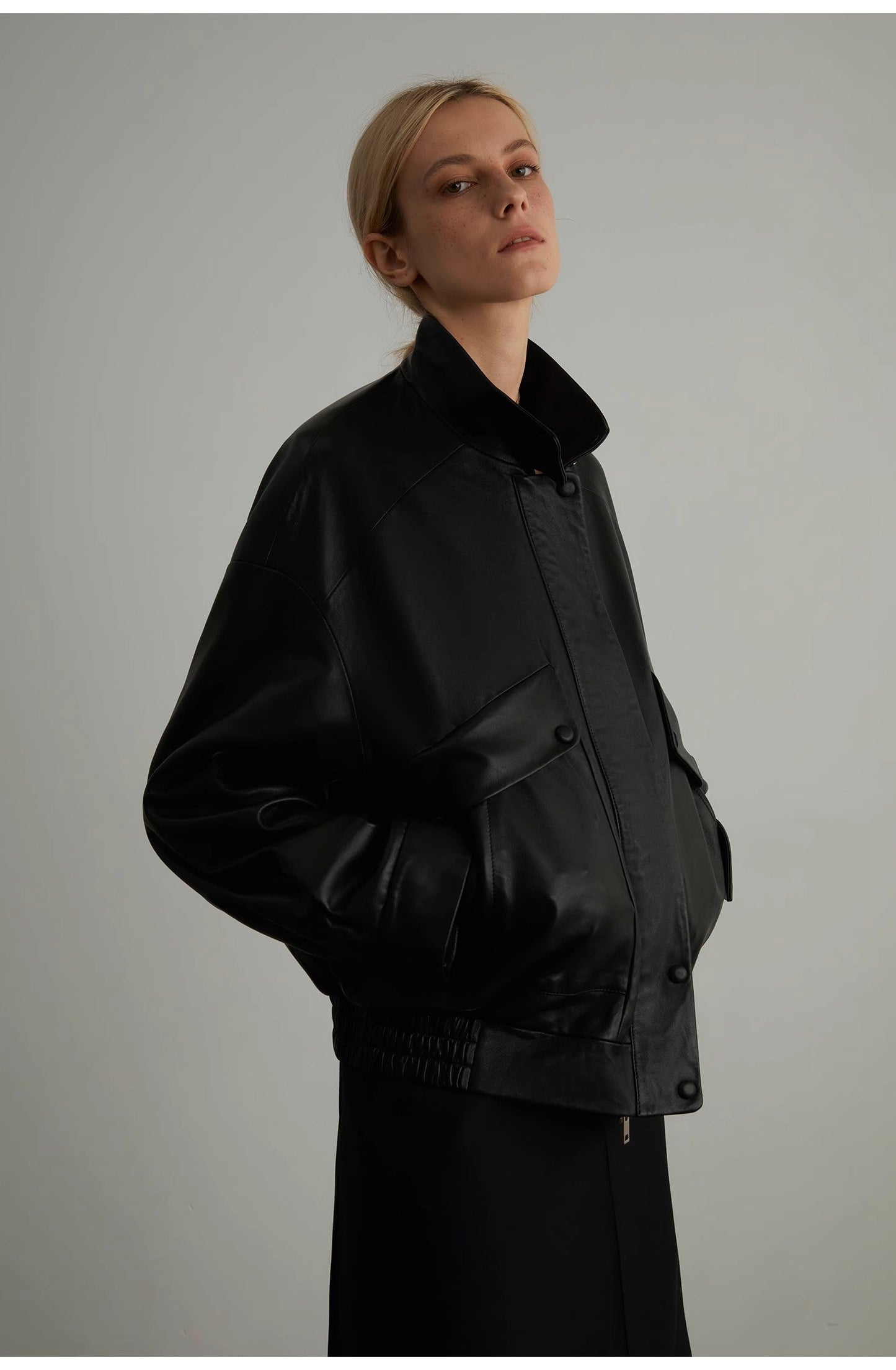 🖤Daily Drop  Leather Jacket – Black / Brown