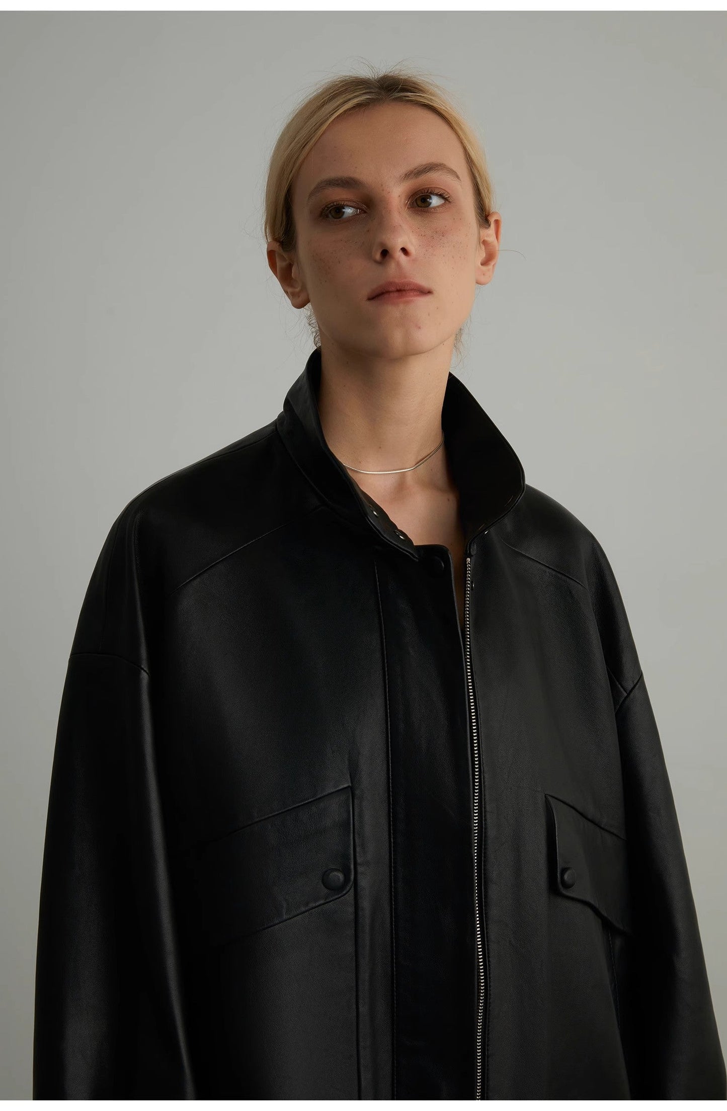 🖤Daily Drop  Leather Jacket – Black / Brown